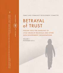 Cover of the Betrayal of Trust report