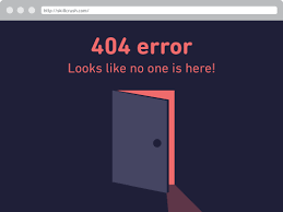 Example of a 404 error page