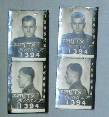 Photo of Leonard Frederick Bugg from his service records, available online at the National Archives of Australia